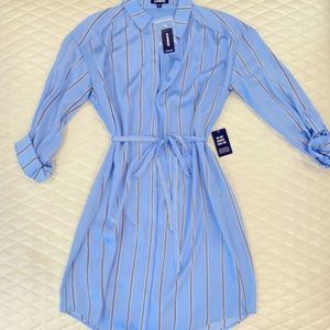 Express dress with belt